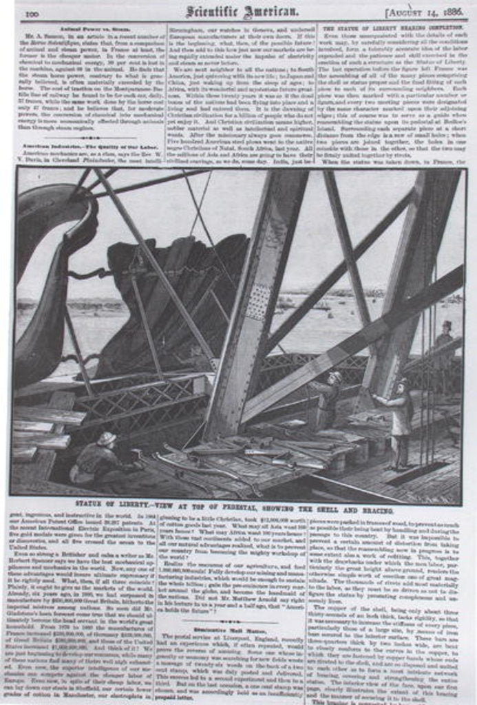 Detail of View from the Statue of Liberty by American School