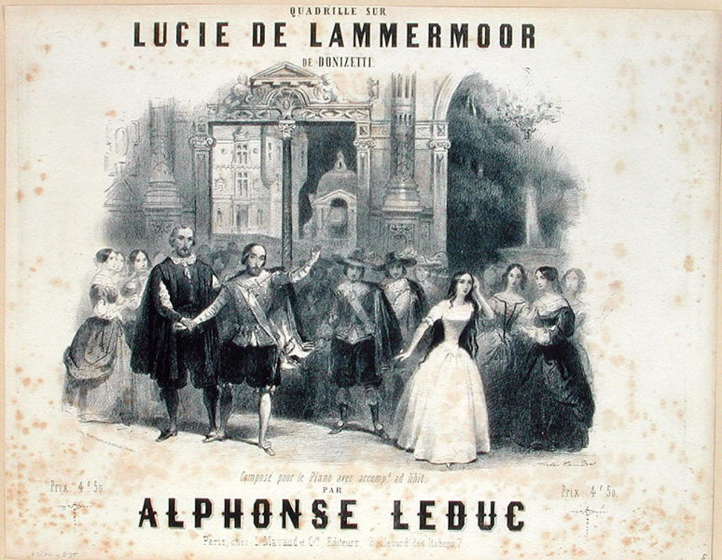 Detail of Lucia de Lammermoor by French School