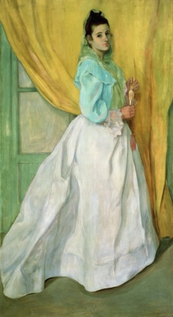 Detail of Lady of Alcala de Guadaira, 1896 by Ignacio Zuloaga y Zabaleta