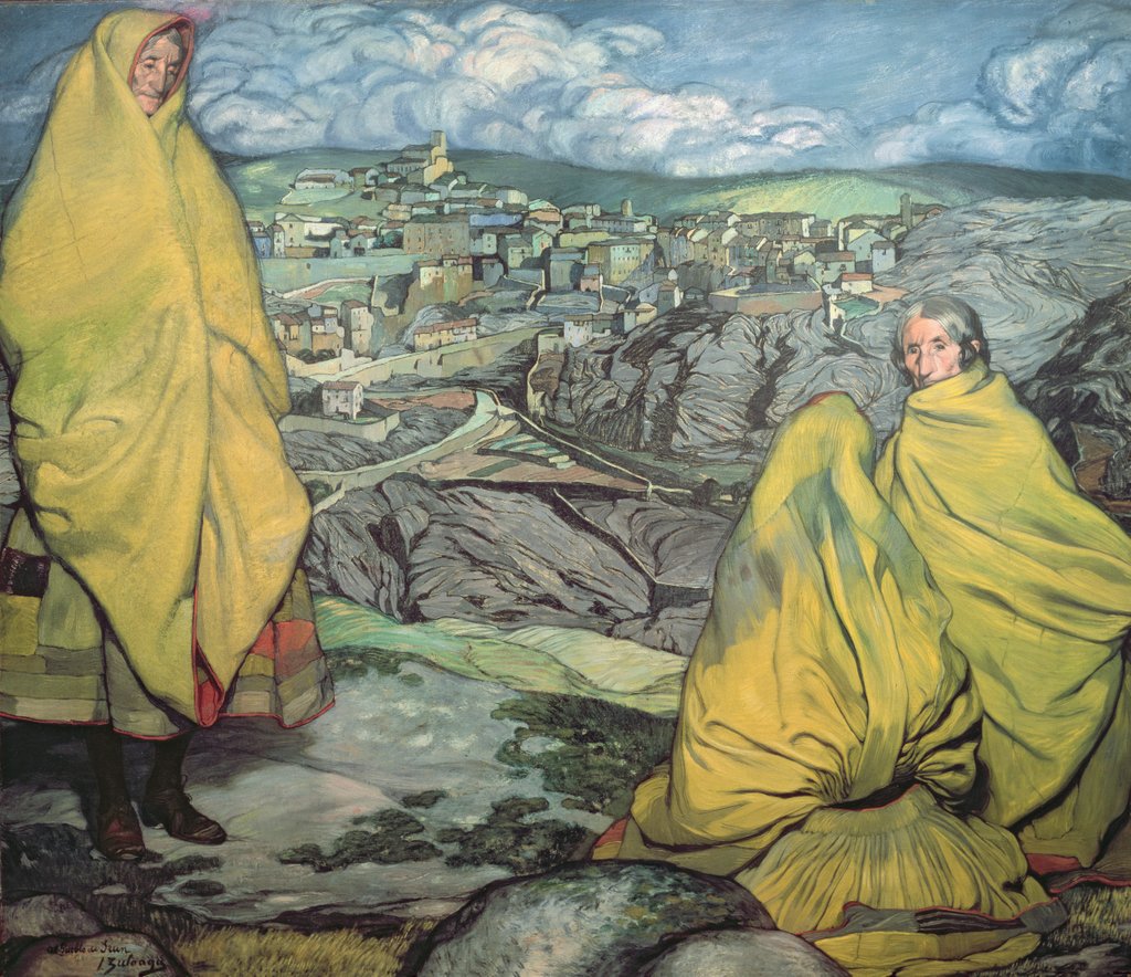 Detail of Women of Sepulveda, 1909 by Ignacio Zuloaga y Zabaleta