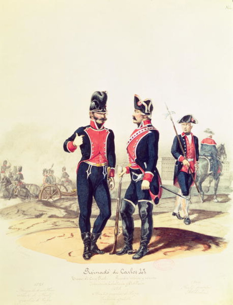 Detail of Reinado de Carlos IV, 1795 by Manuel Jimenez Gonzalez