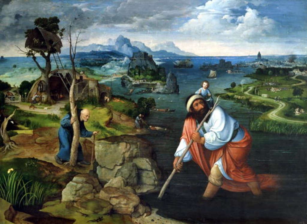 Detail of St. Christopher by Joachim Patinir
