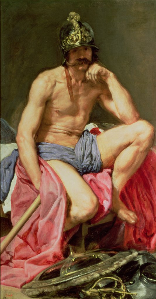 Detail of Mars by Diego Rodriguez de Silva y Velazquez