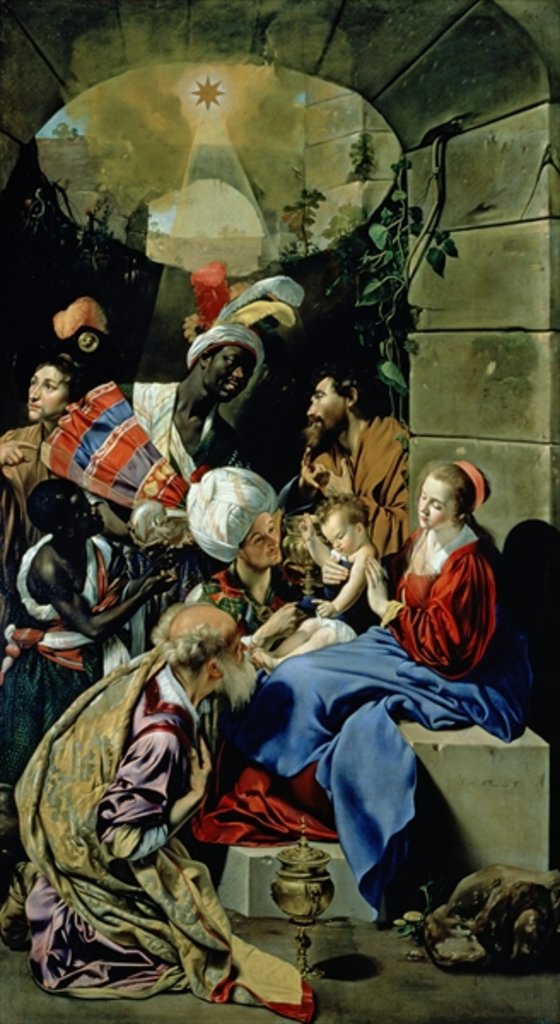 Detail of The Adoration of the Kings, 1612 by Fray Juan Batista Maino or Mayno