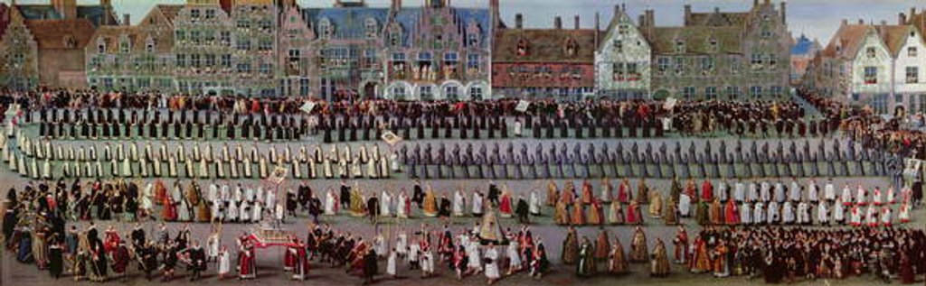 Detail of The Ommegang in Brussels on 31st May 1615: Procession of Notre Dame de Sablon by Denys van Alsloot