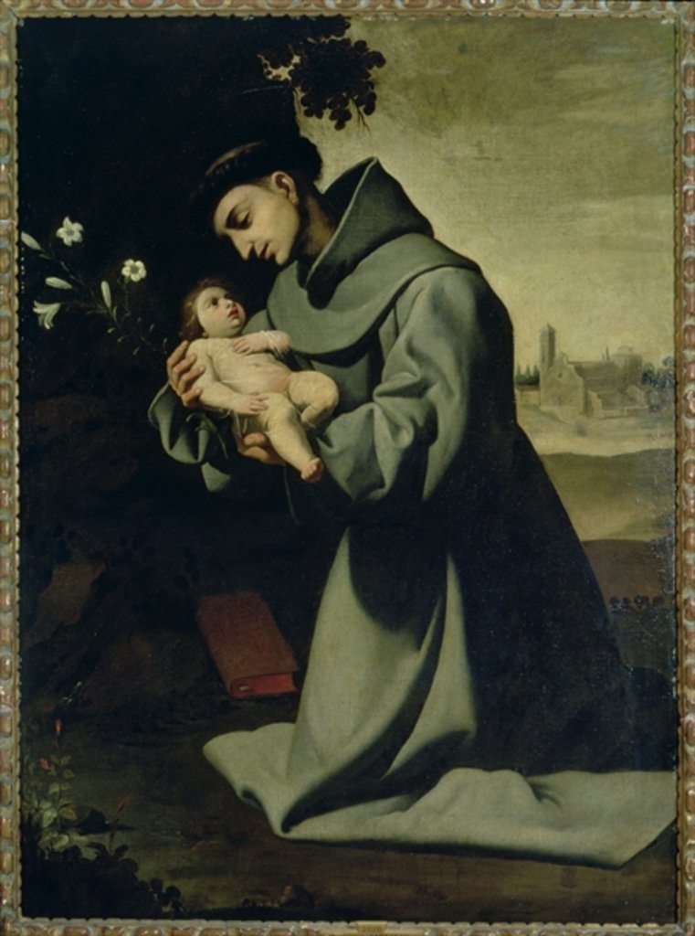 Detail of St. Anthony of Padua by Francisco de Zurbaran