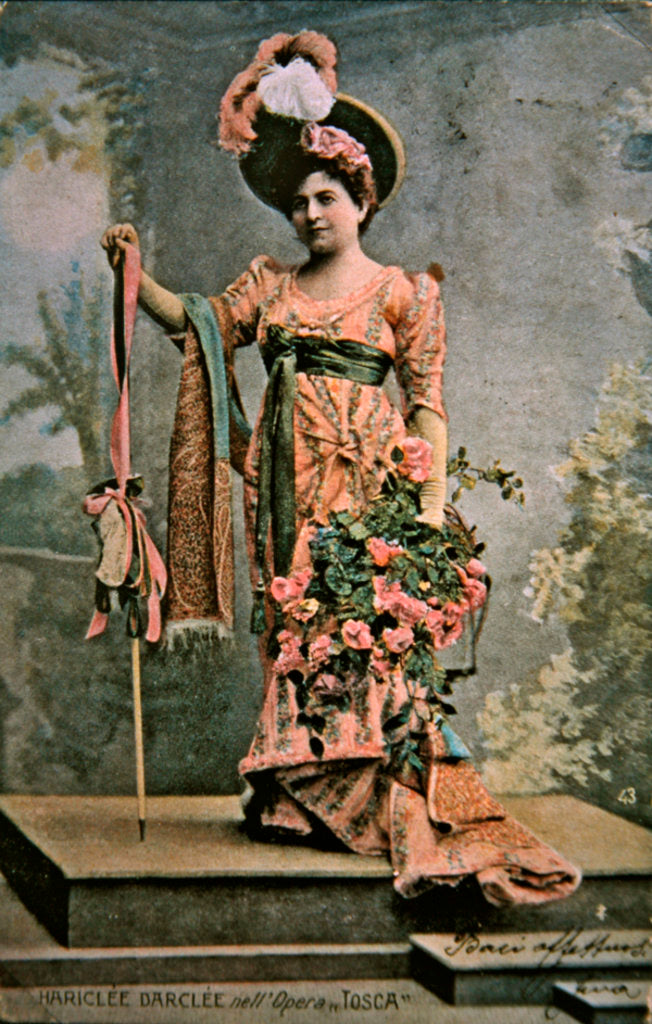 Detail of Hariclea Darclee in the opera 'Tosca' by Giacomo Puccini 1900 by Anonymous