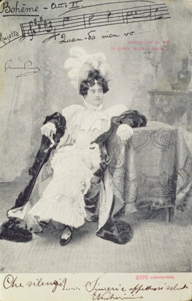 Detail of Scene from Act II of the opera La Boheme by Anonymous