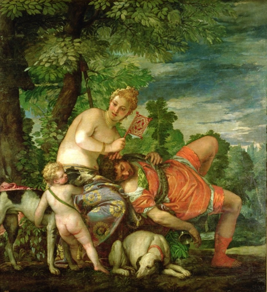 Detail of Venus and Adonis, 1580 by (1528-88) Veronese