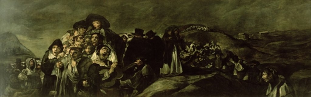 Detail of Pilgrimage to San Isidro's Fountain, c.1821/3 by Francisco Jose de Goya y Lucientes