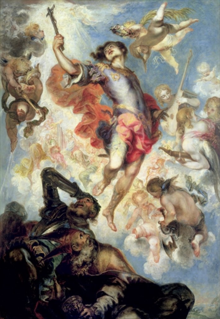 Detail of The Triumph of St. Hermengild, 1654 by Francisco the Younger Herrera
