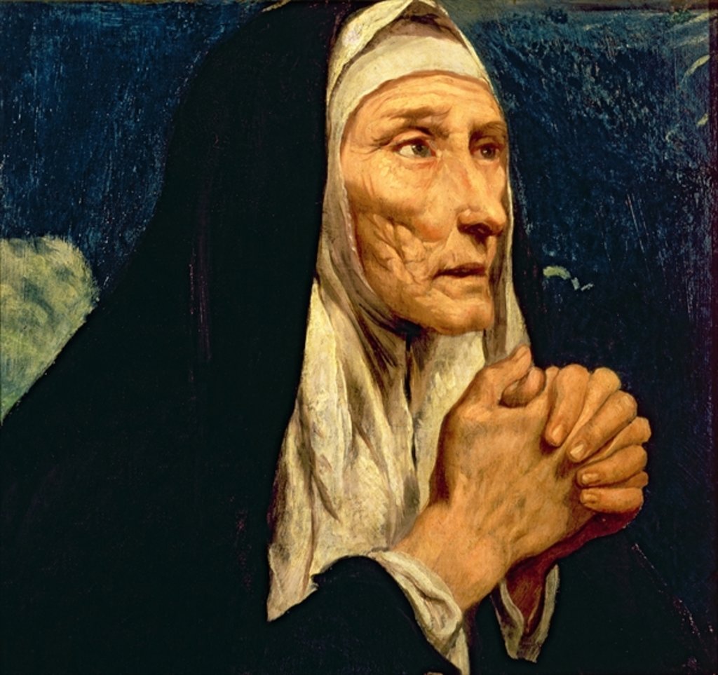 Detail of St. Monica by Luis Tristan de Escamilla