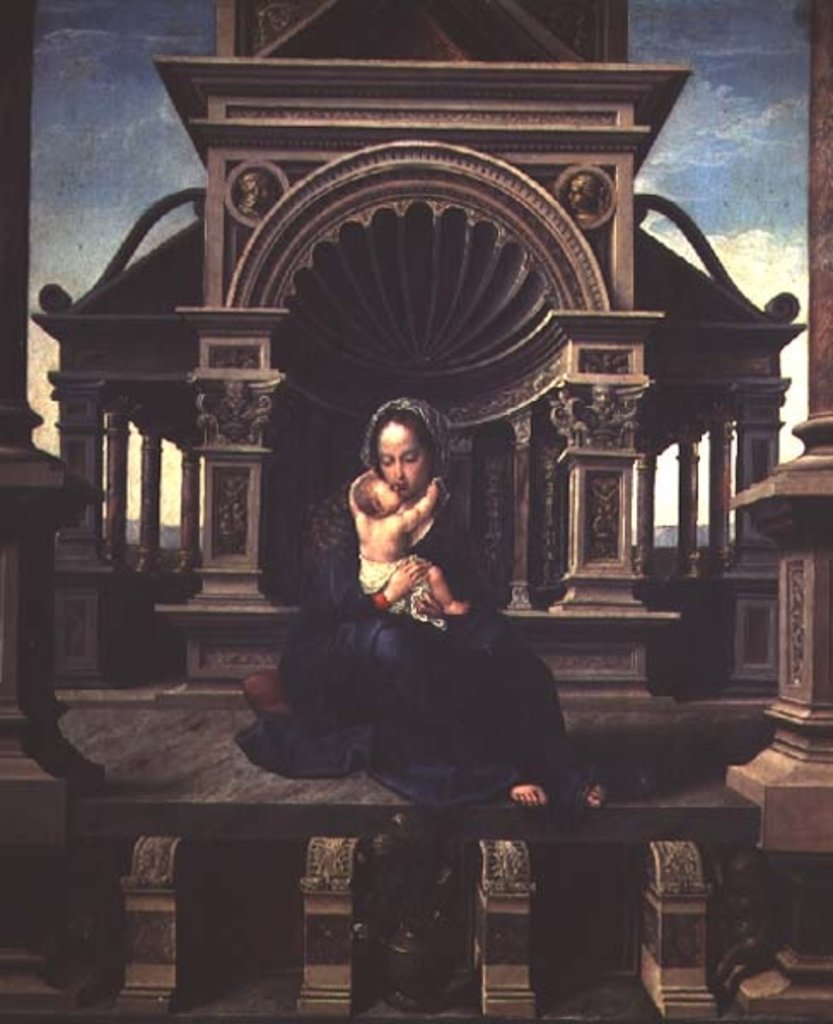 Detail of The Virgin of Louvain, c.1520 by Bernard van Orley