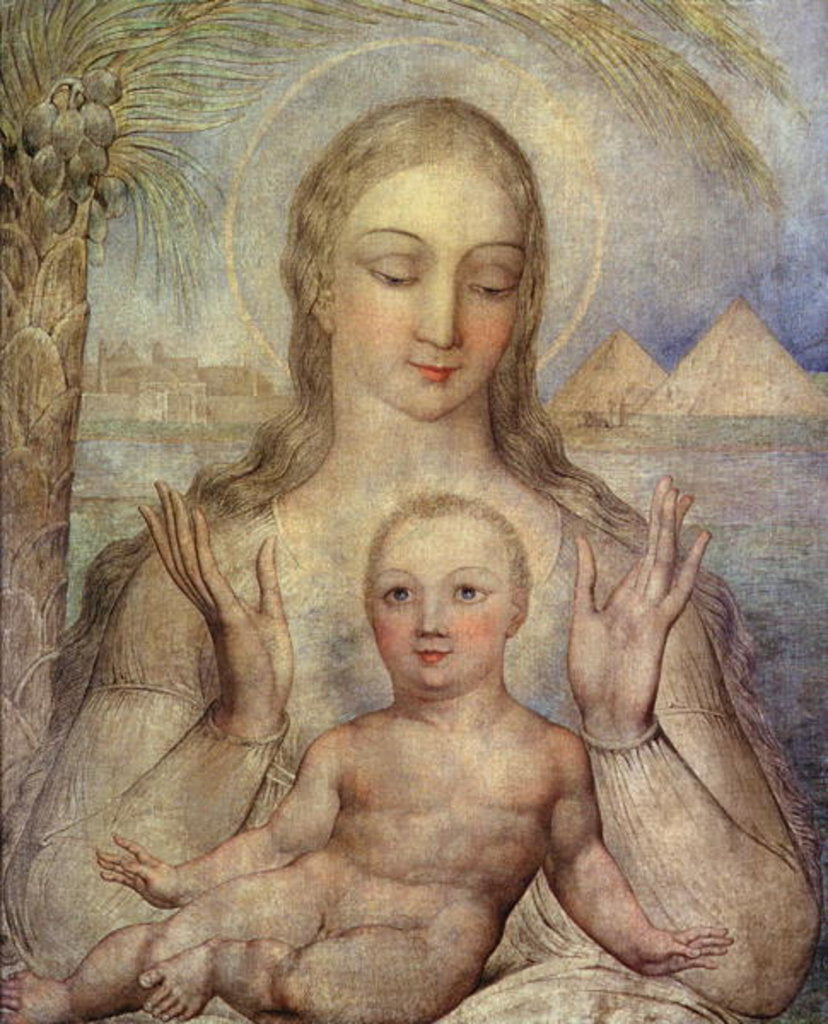 Detail of The Virgin and Child in Egypt, 1810 by William Blake