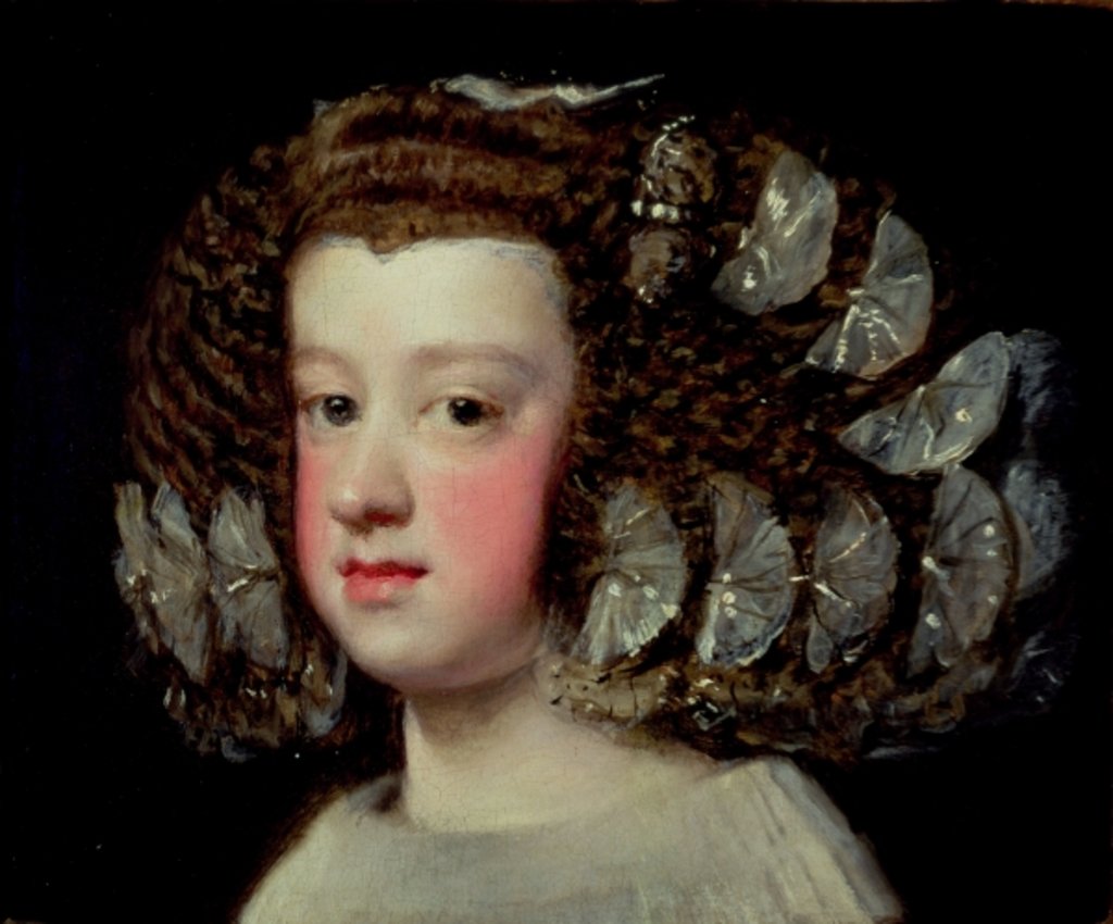 Detail of Maria Teresa, Infanta of Spain, c.1651-4 by Diego Rodriguez de Silva y Velazquez