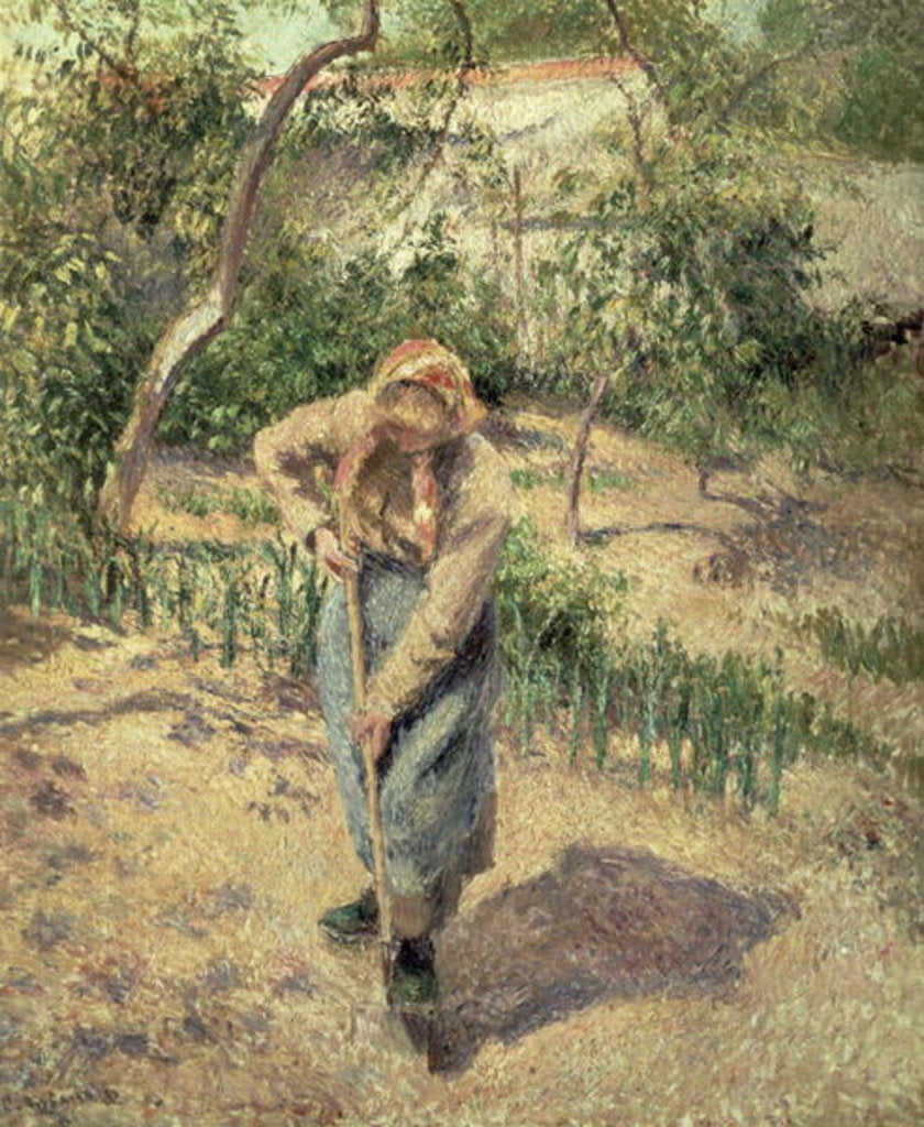 Detail of Woman Digging in an Orchard, 1882 by Camille Pissarro