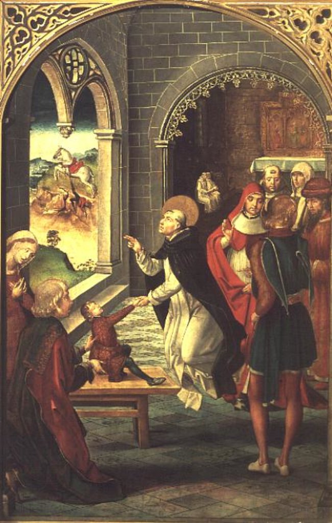 Detail of St. Dominic Resurrects a Young Boy by Pedro Berruguete