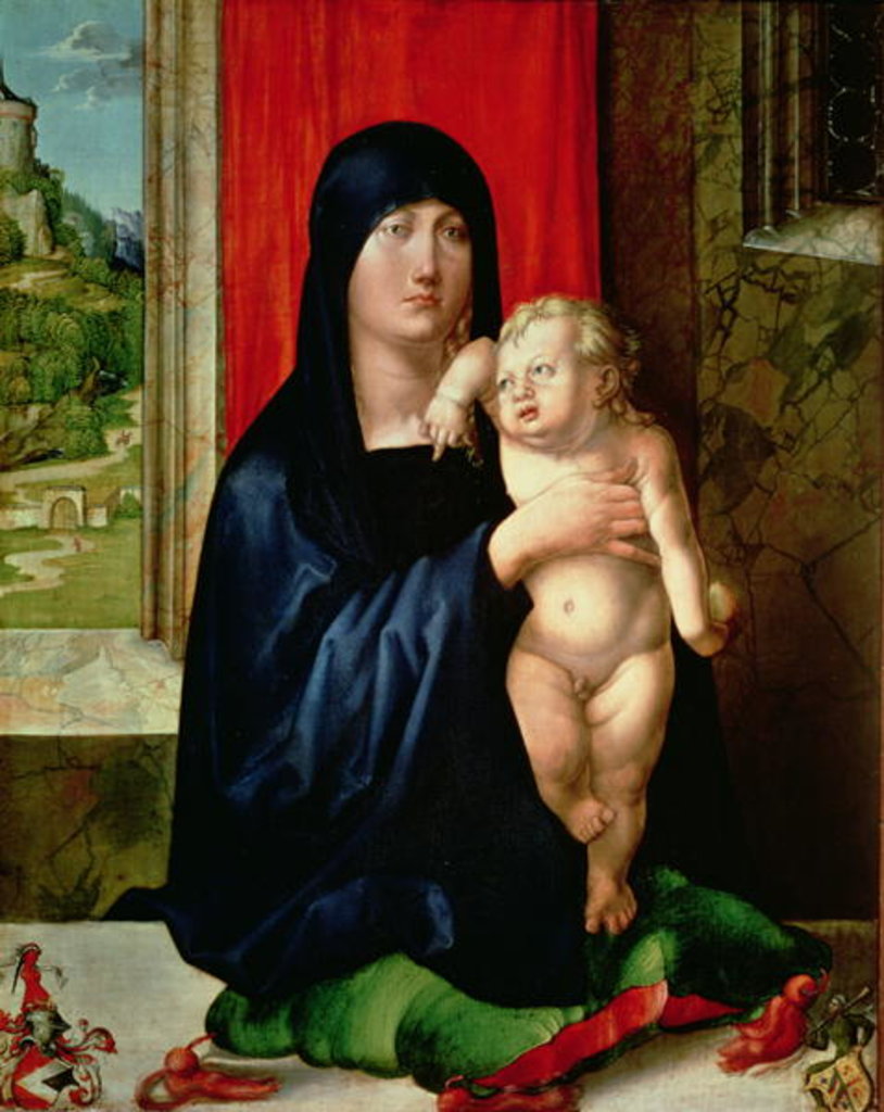 Detail of Madonna and Child, c.1496-99 by Albrecht Dürer or Duerer