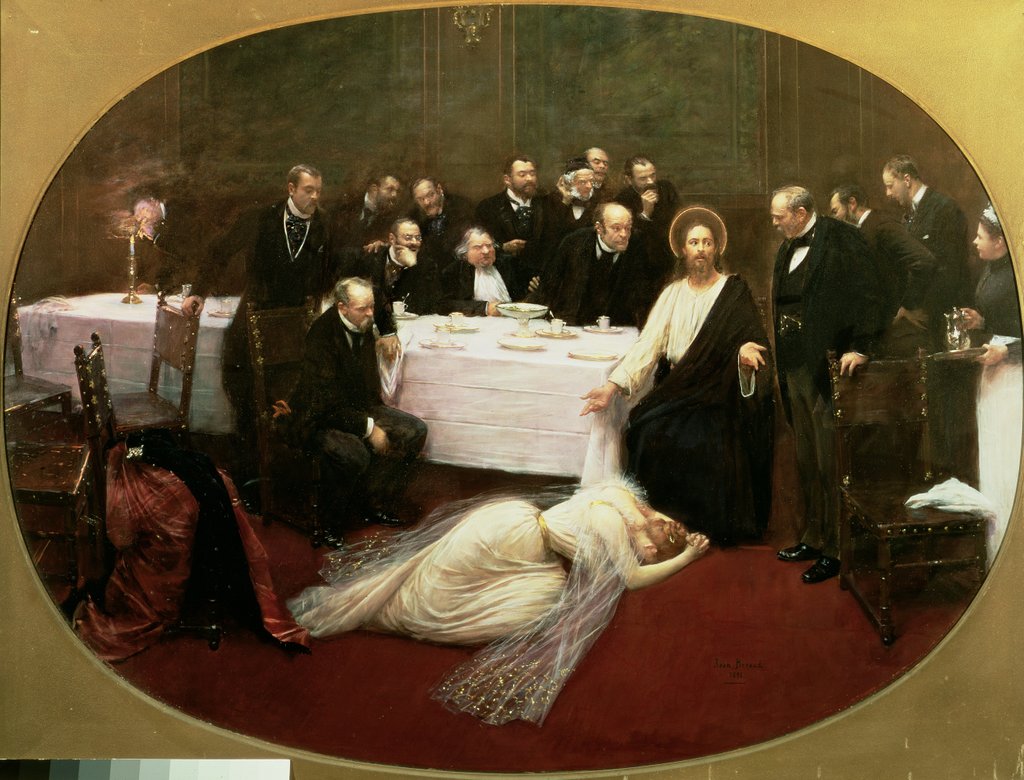 Detail of St. Mary Magdalene in the House of Simon the Pharisee, 1891 by Jean Beraud