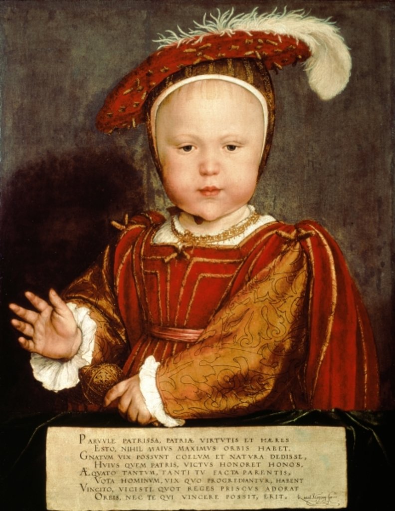 Detail of Portrait of Edward VI as a child, c.1538 by Hans Holbein the Younger