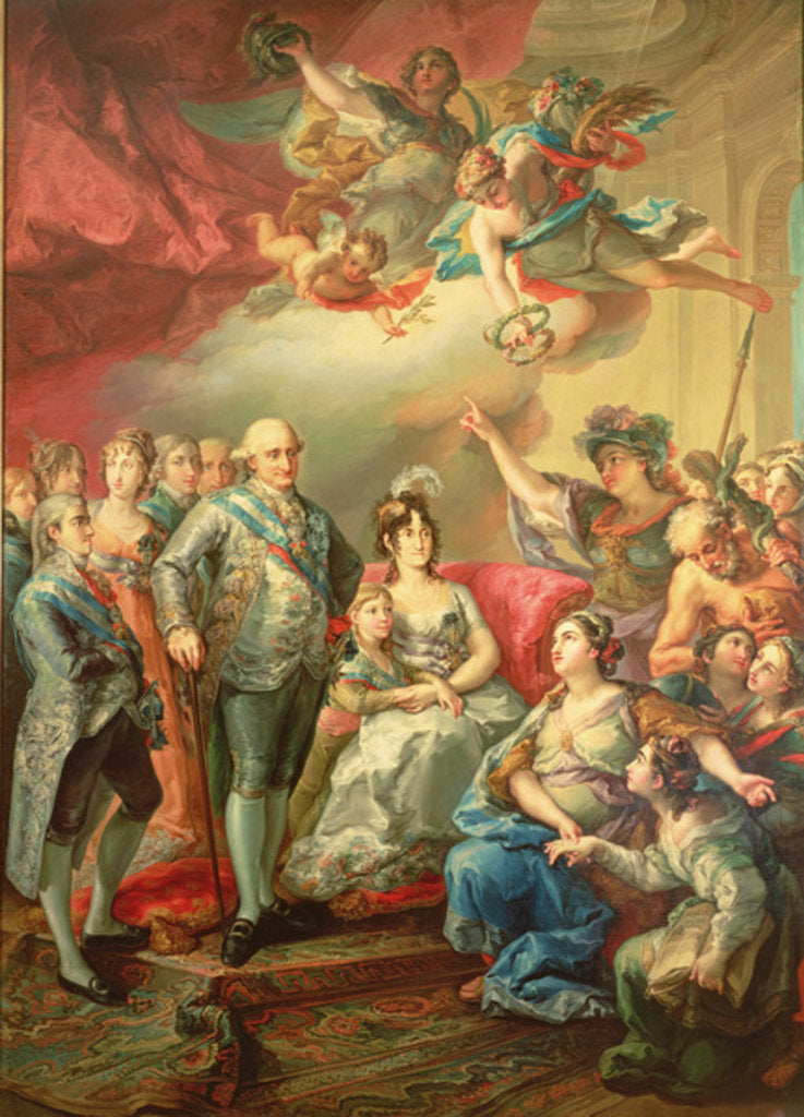 Detail of Paying Homage to Charles IV and his Family by Vicente Lopez y Portana