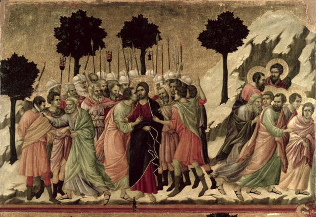 Detail of Maesta: Betrayal of Christ, 1308-11 by Duccio di Buoninsegna