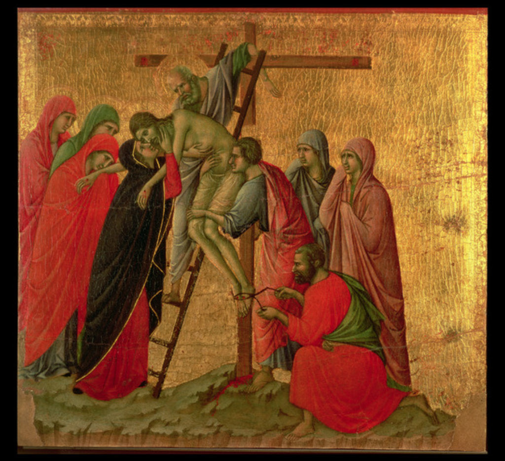 Detail of Maesta: Descent from the Cross, 1308-11 by Duccio di Buoninsegna