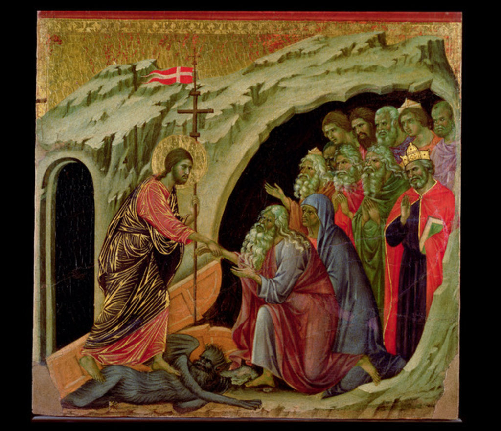 Detail of Maesta: Descent into Limbo, 1308-11 by Duccio di Buoninsegna