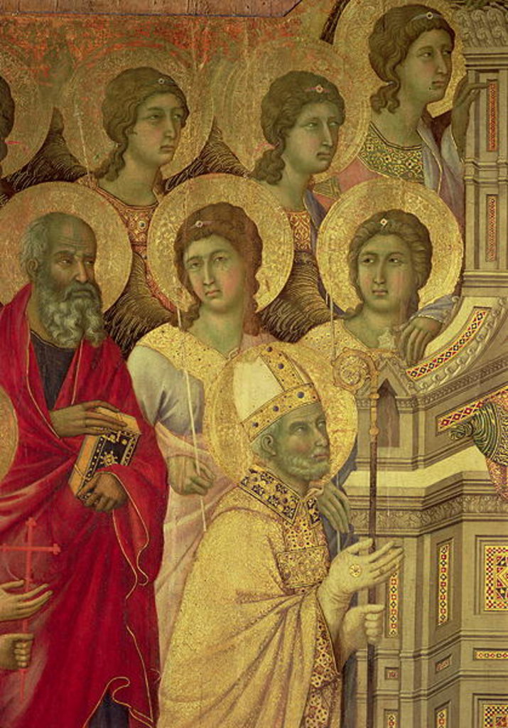 Detail of Maesta: Saints,, 1308-11 by Duccio di Buoninsegna