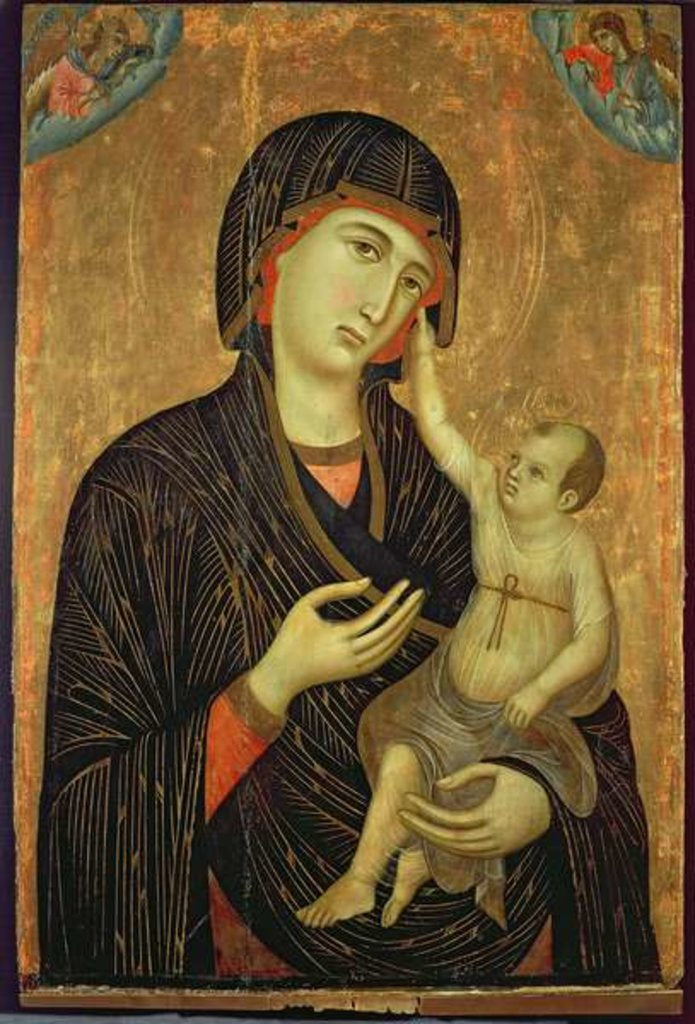 Detail of Crevole Madonna, c.1284 by Duccio di Buoninsegna