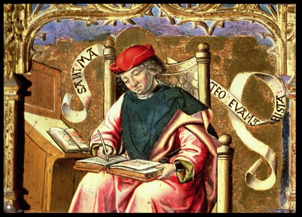 Detail of St. Matthew: Detail of Altarpiece by Master of Paredes