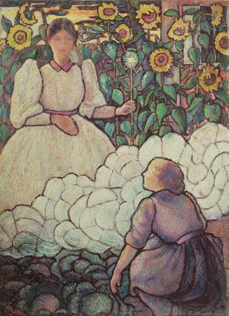 Detail of Cinderella and her Fairy Godmother, 1892 by Lucien Pissarro