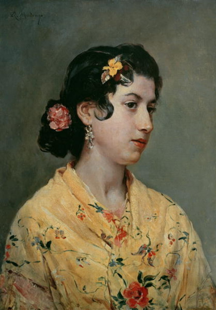 Detail of Andalucian Woman, 1898 by Raimundo de Madrazo y Garreta