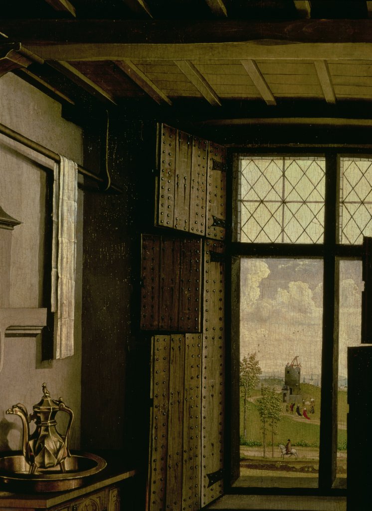 Detail of Detail of the Window by Master of Flemalle