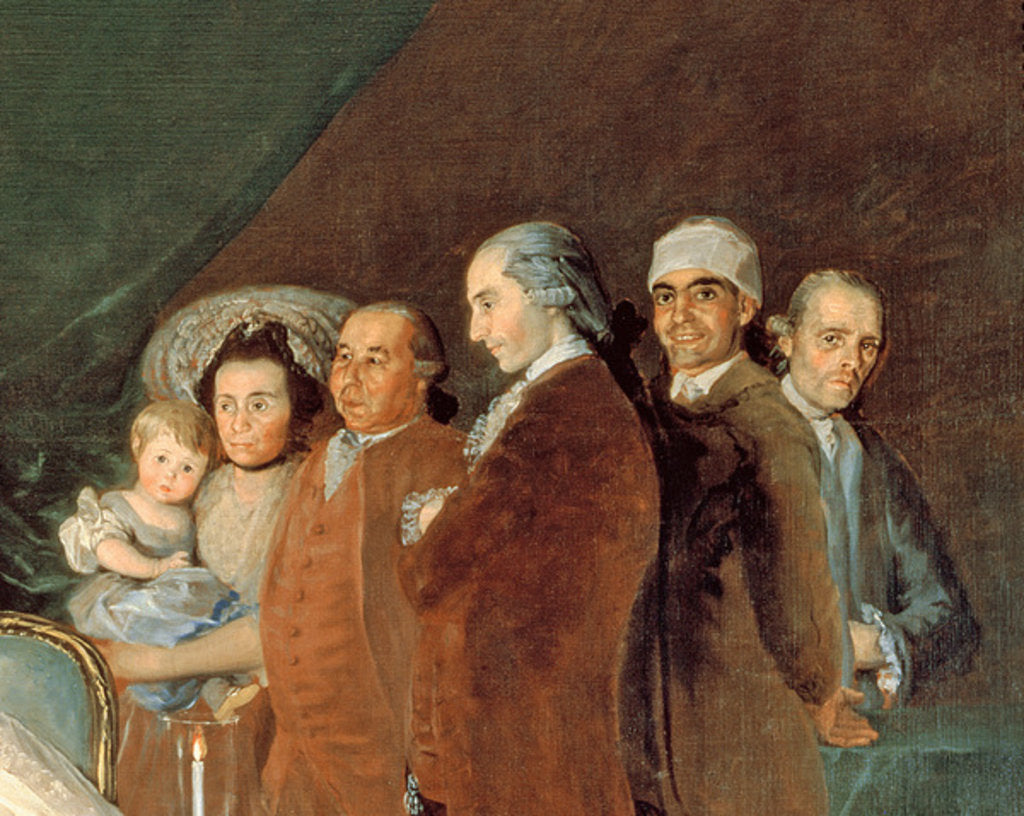 Detail of The Family of the Infante Don Luis de Borbon, 1783-84 by Francisco Jose de Goya y Lucientes