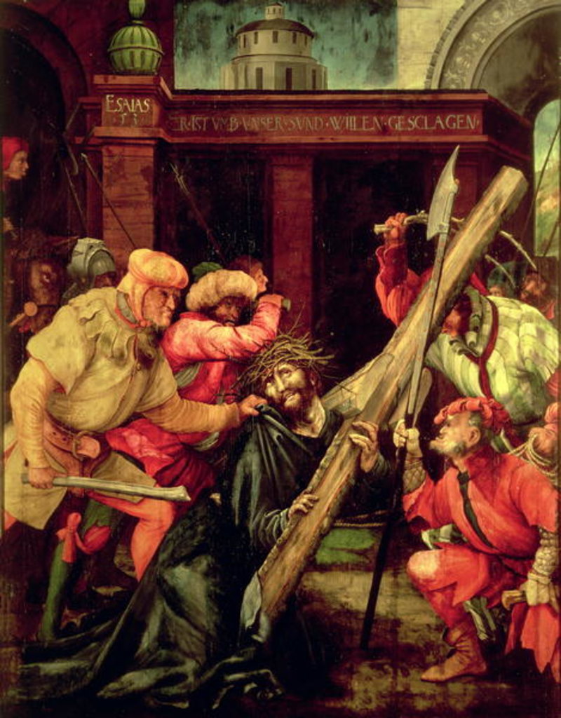 Detail of Christ carrying the Cross by Matthias Grunewald