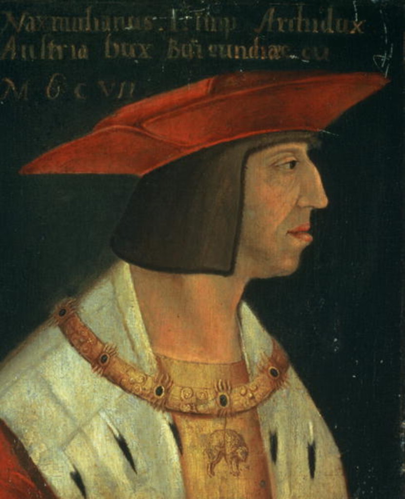Detail of Portrait of Maximillian I by Spanish School