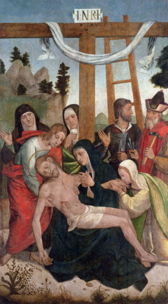 Detail of The Deposition by Juan de Borgona