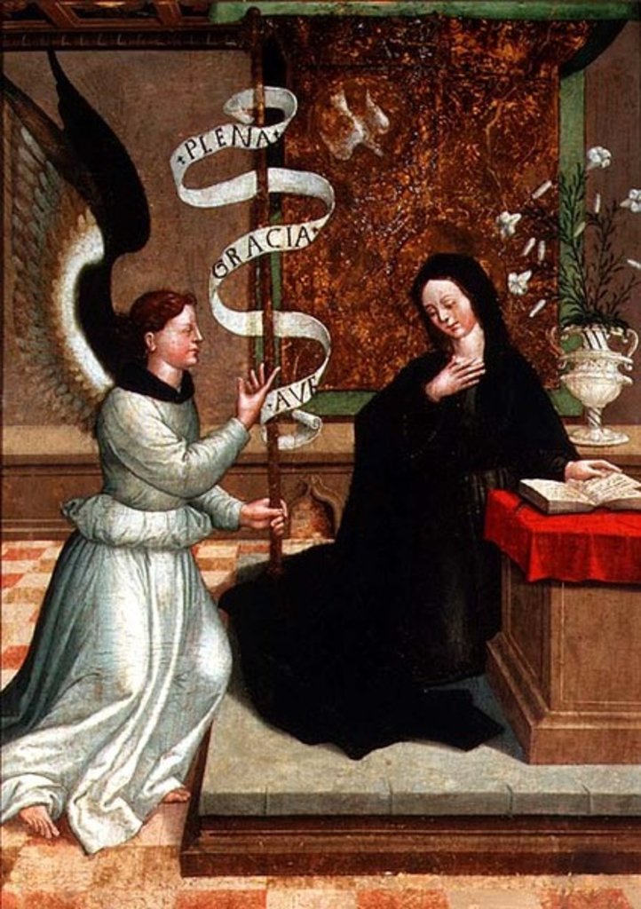 Detail of The Annunciation by Juan de Borgona