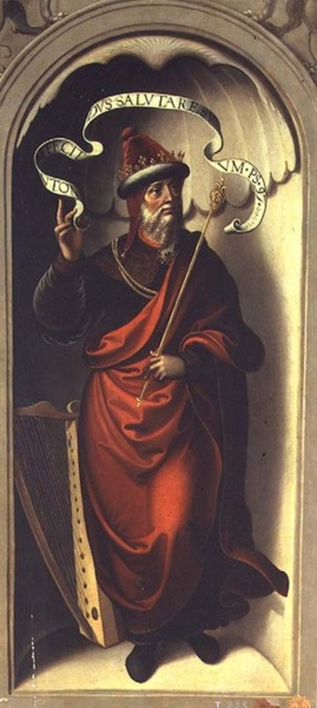 Detail of King David by Juan Correa de Vivar