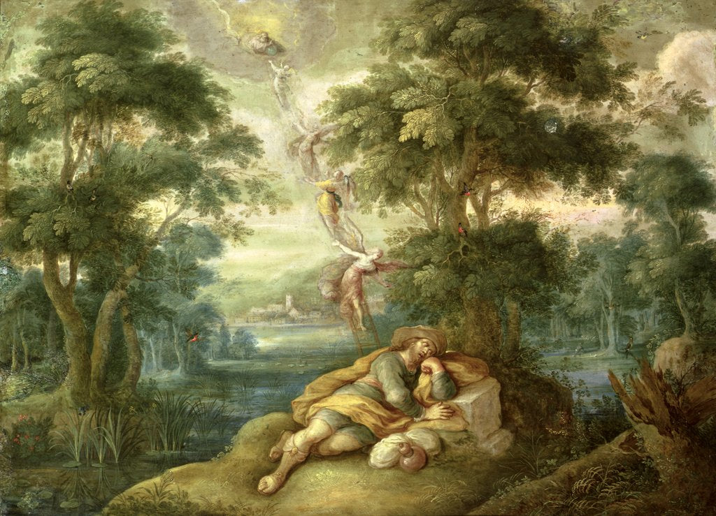 Detail of Jacob's Dream by Frans II Francken