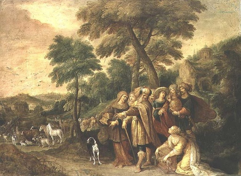 Detail of Noah entering the Ark by Frans II Francken