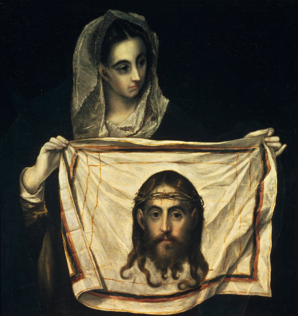 Detail of St.Veronica with the Holy Shroud by El Greco