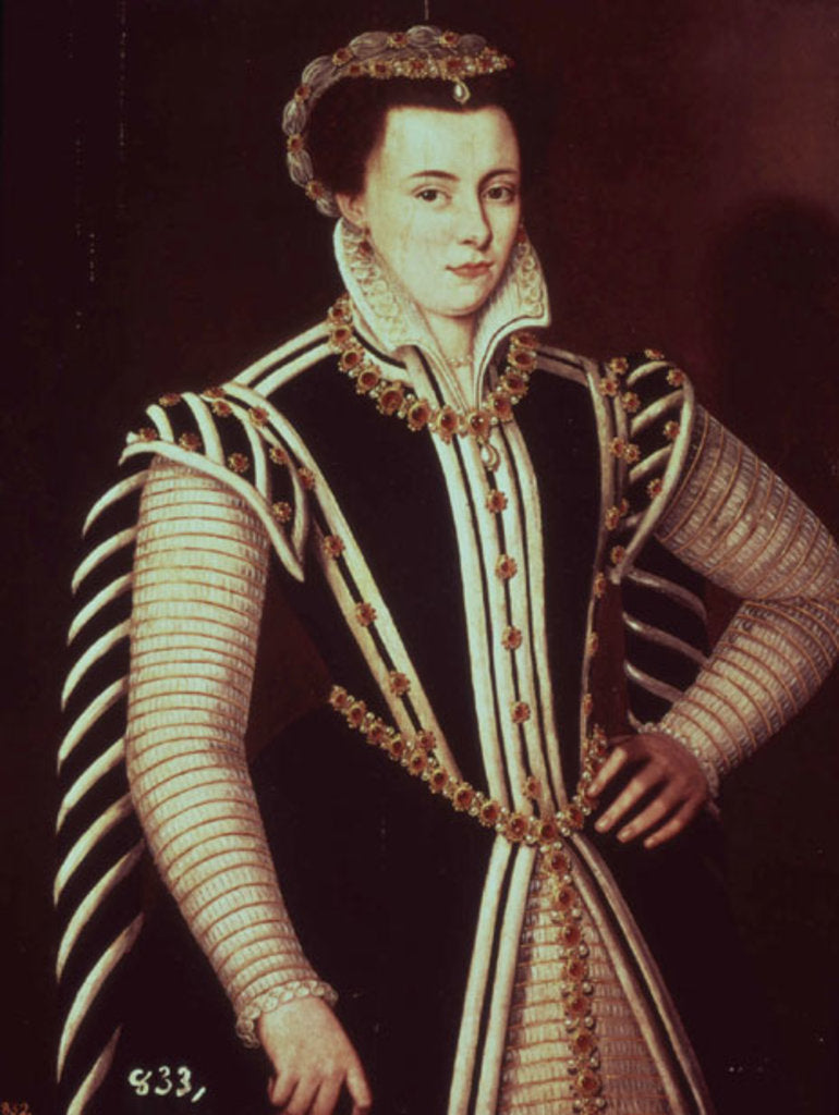 Detail of Portrait of a woman by Tobias Stimmer