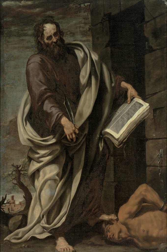 Detail of St. Bartholomew, 1620 by Luis Tristan de Escamilla