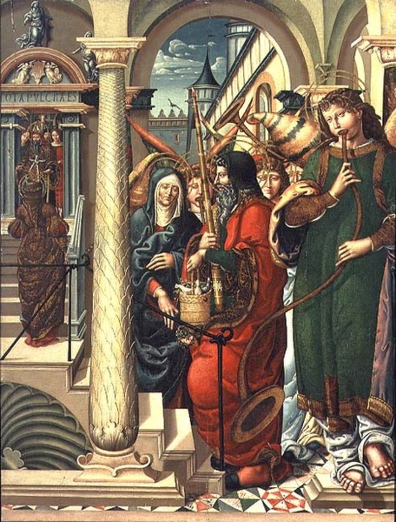 Detail of The Presentation of the Virgin in the Temple, 1519 by Master of Sigena