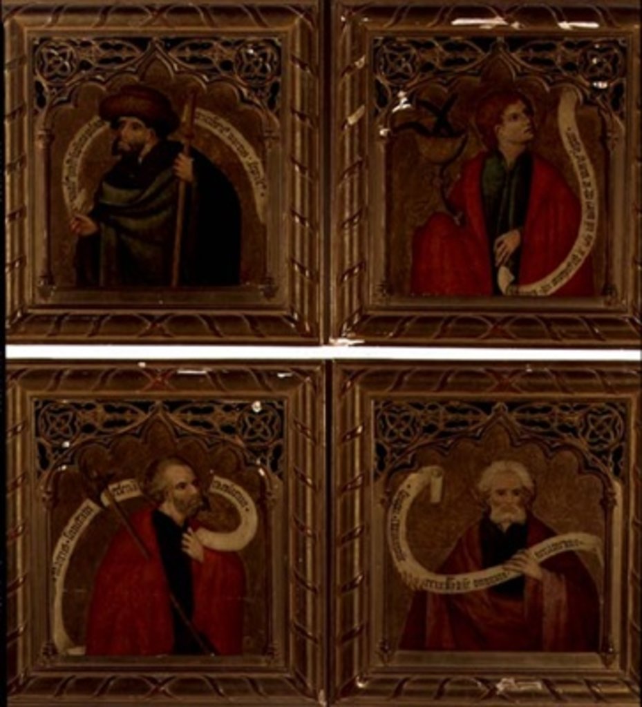 Detail of SS. James, John, Matthew and Simon, 1468 by Nicolas Frances