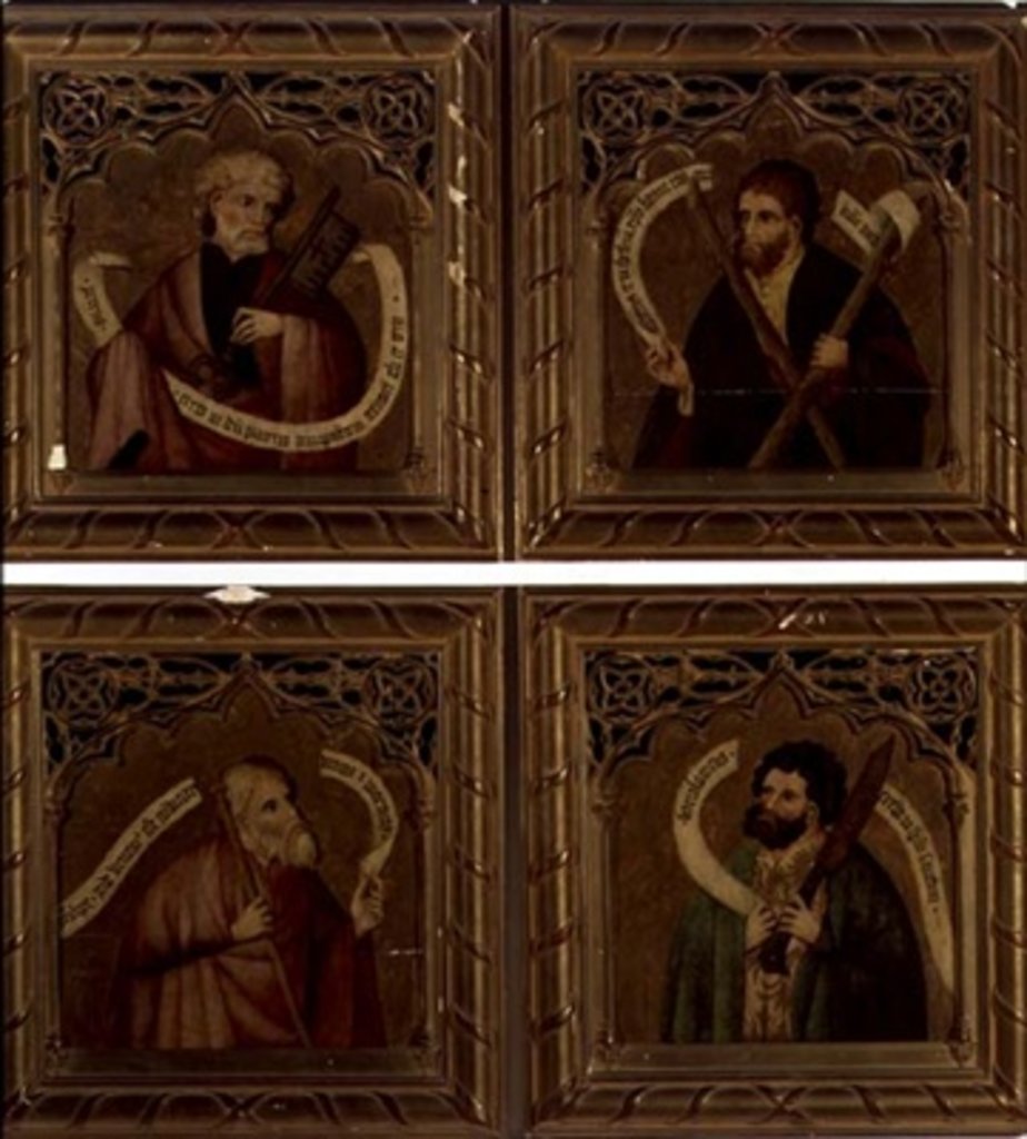 Detail of SS. Peter, Andrew, Philip and Bartholomew, 1468 by Nicolas Frances
