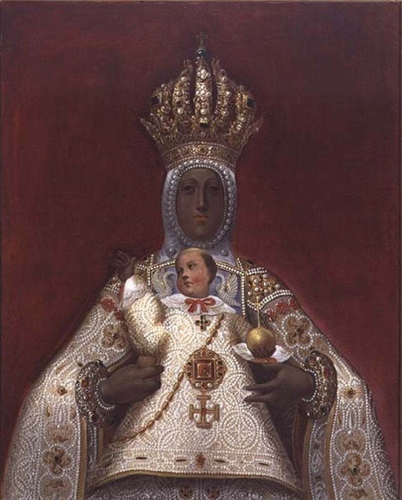 Detail of Madonna and Child by Spanish School