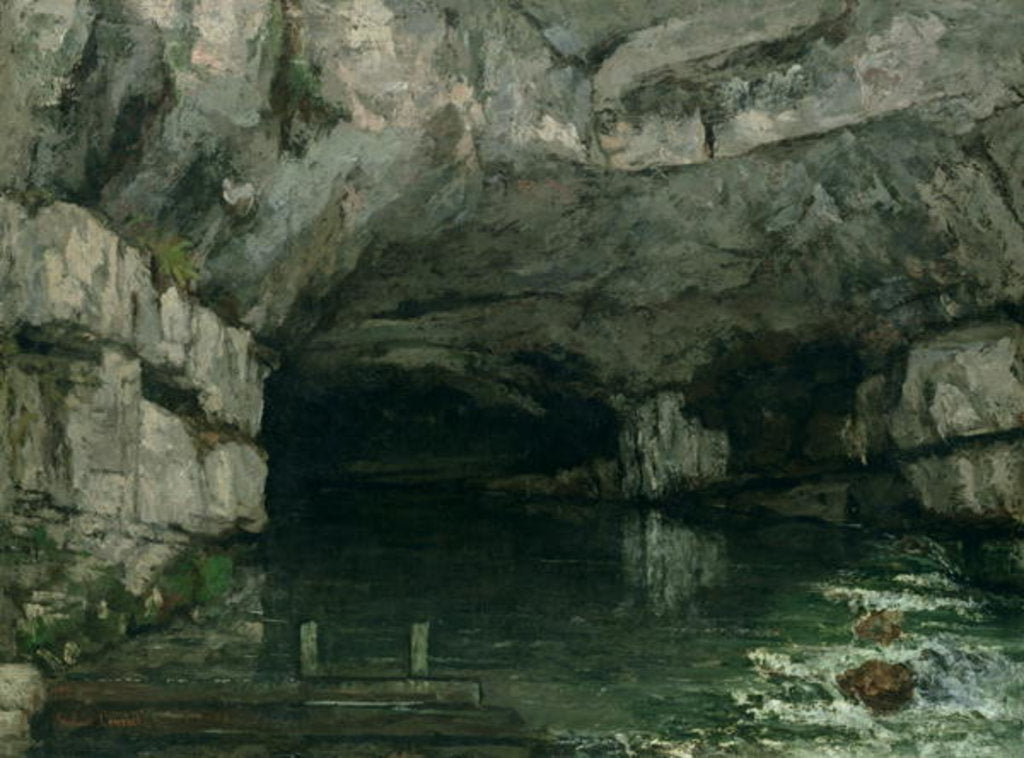 Detail of The Grotto of the Loue, 1864 by Gustave Courbet